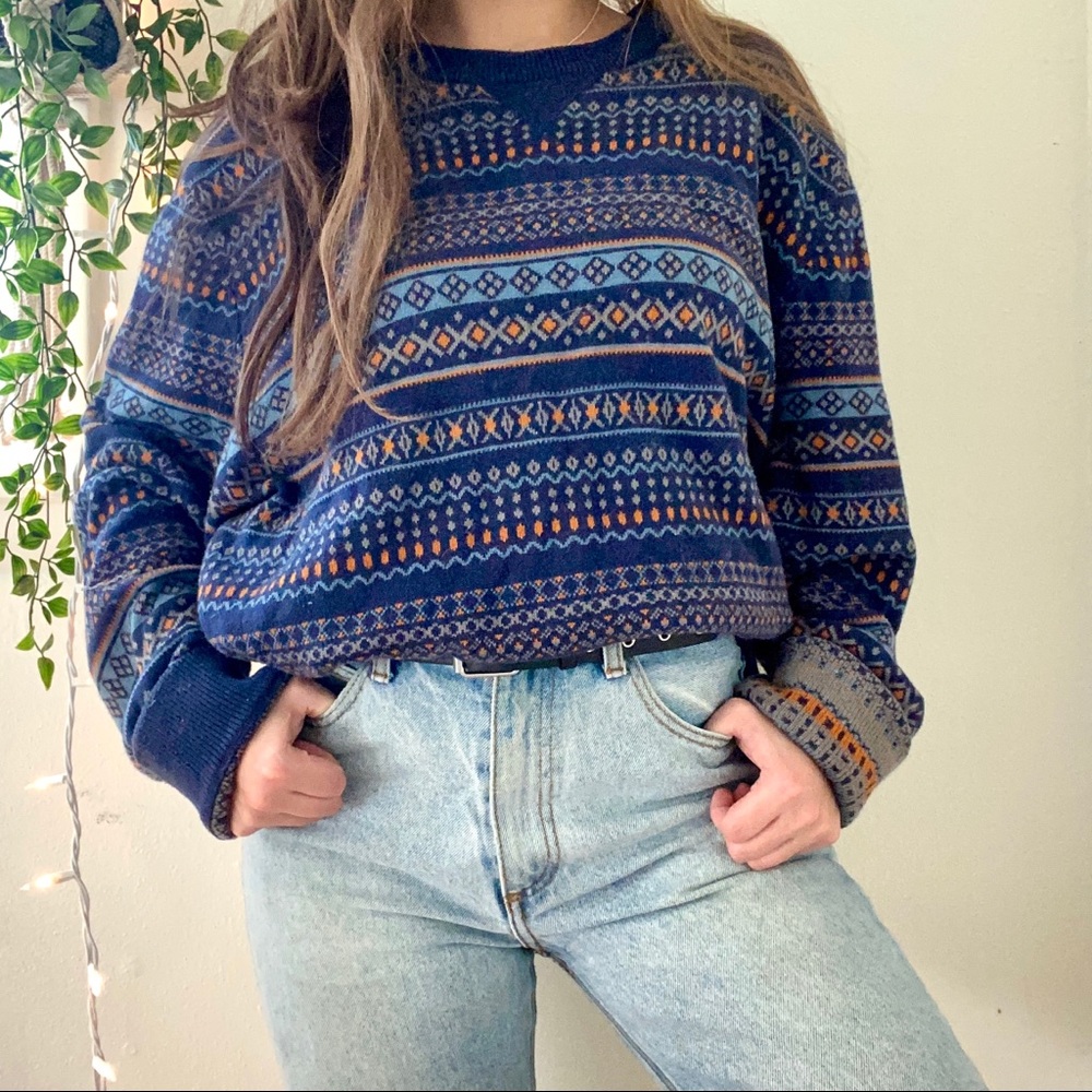 Mossimo Printed Oversized Sweater